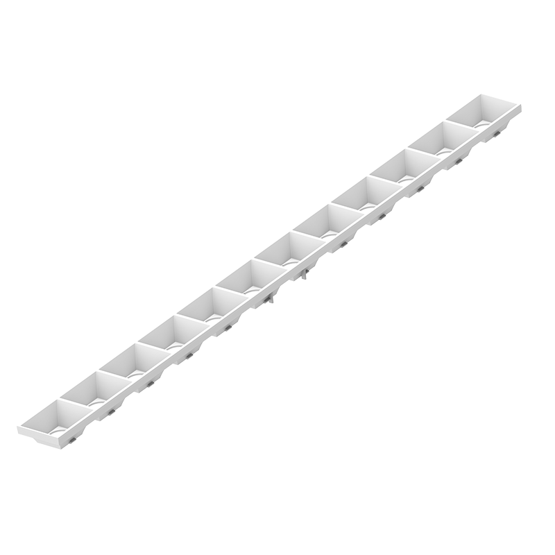 OptiLine Louvre closed frame Black & White 2 ft Optik-Raster