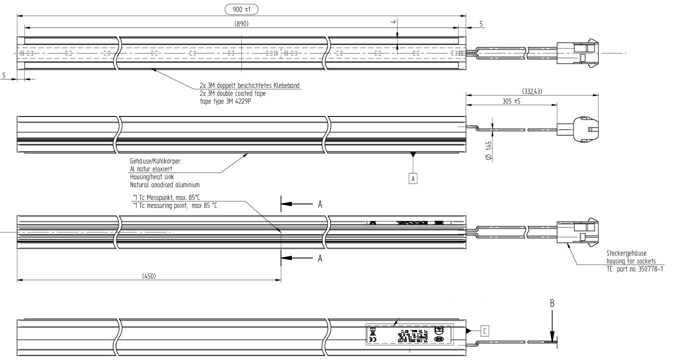 LED Light Bar 900 mm