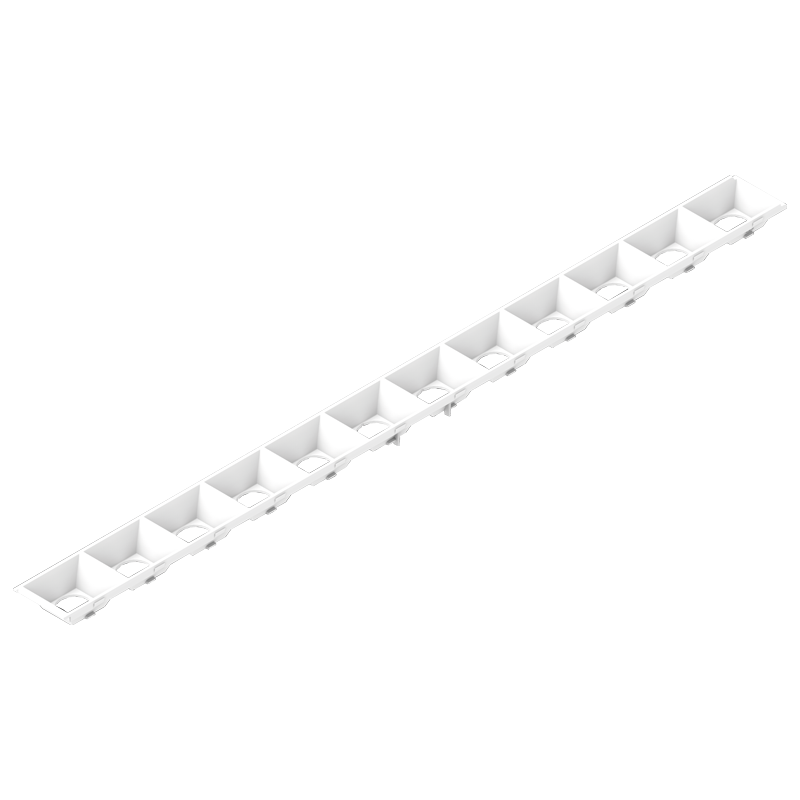 OptiLine Louvre Black & White 2 ft Optik-Raster