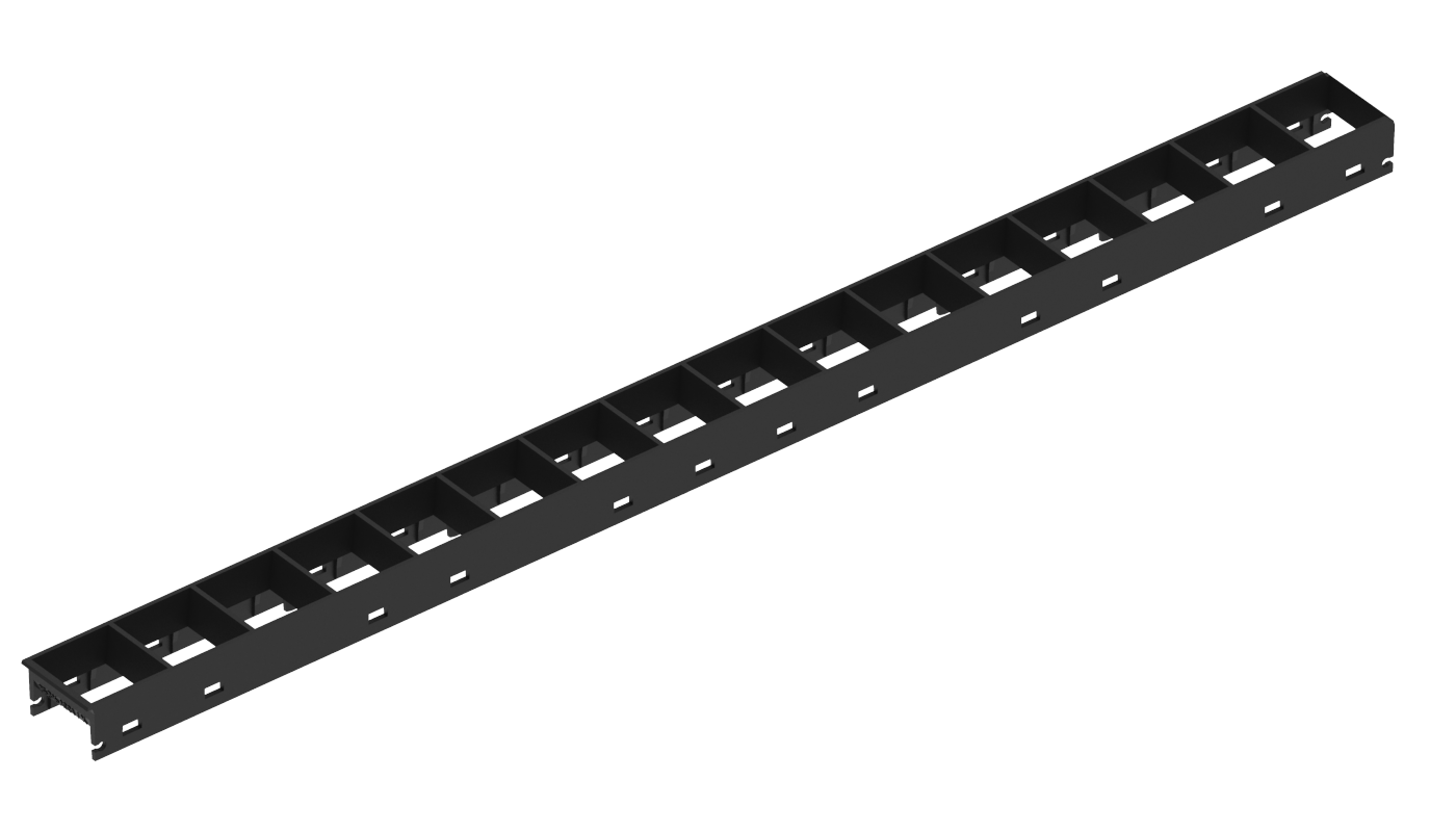 OptiLine Louvre Mini 18 Black & White 1 ft optics grid