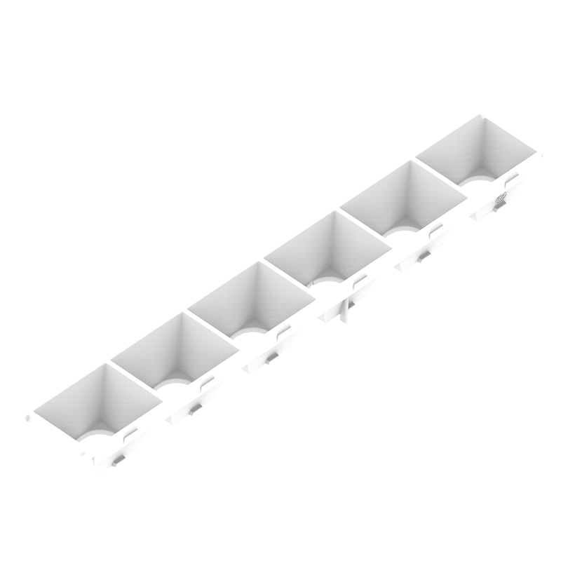 OptiLine Louvre Black & White 1 ft Optik-Raster