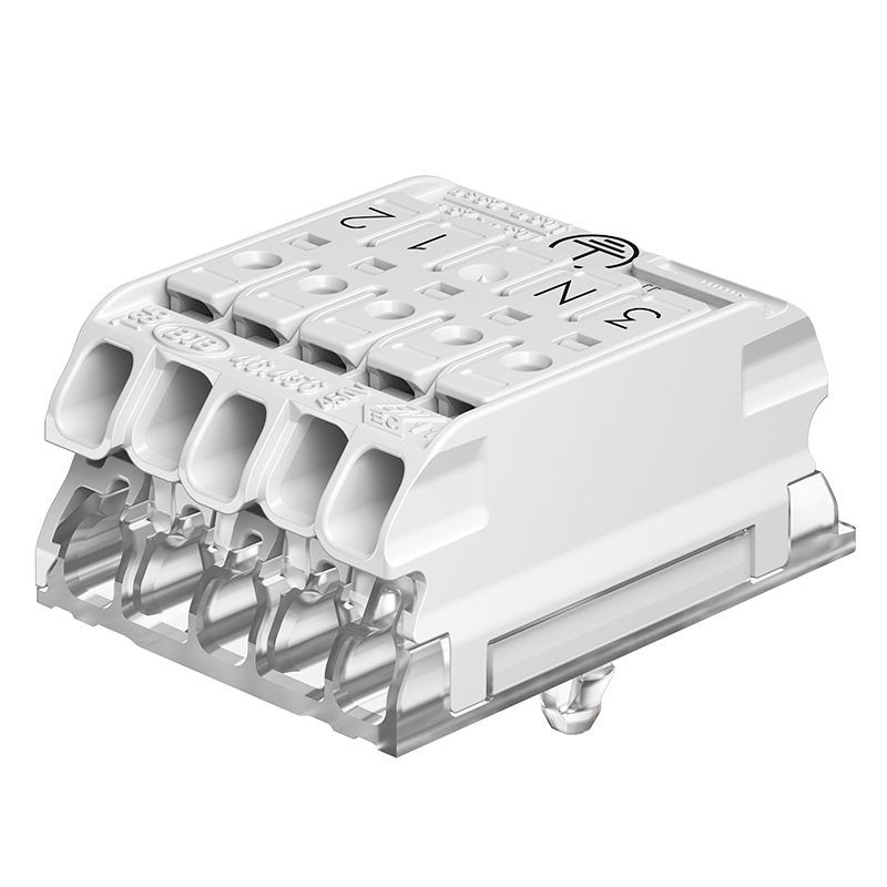 Compact Rast5 Snap-in 3-N-ES-1-2 REC terminal block