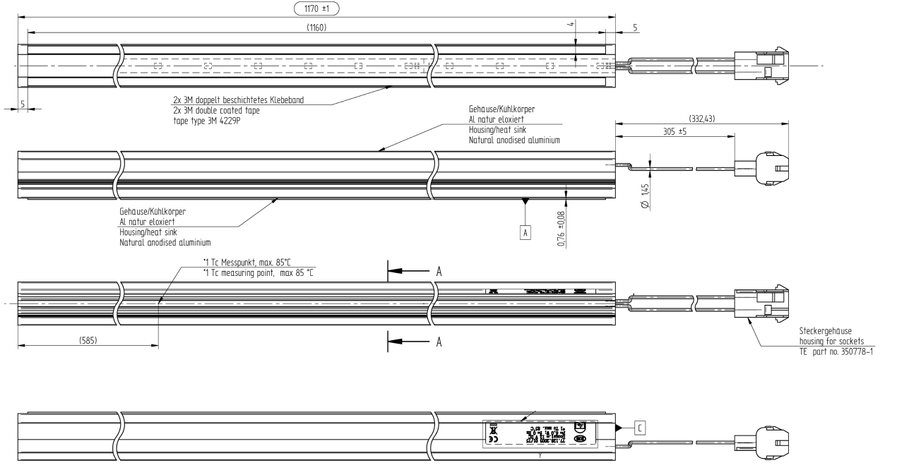 LED Light Bar 1170 mm