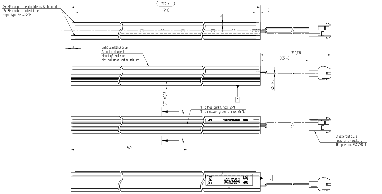 LED Light Bar 720 mm